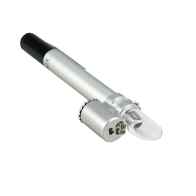 100X Mini Pocket Pen Microscope Jewelry Loupe with LED Light