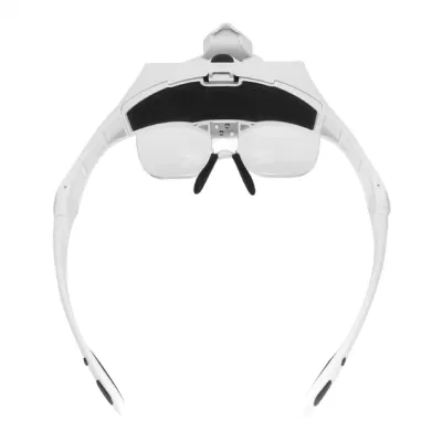 New Version Rechargeable LED Eyeglasses Bracket Headband Interchangeable Magnifier 1.0X, 1.5X, 2.0X, 2.5X, 3.5X