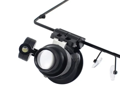 20X Wearing Style LED Light Jewelry Magnifier Multi-Function Zoom Jewelry