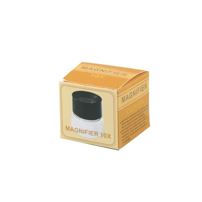 10X Mini Pocket Portable Cylinder Round Acrylic Plastic Stand Magnifying Loupe Magnifier