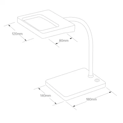 New Magnifier Lamp LED Working Lamp Dimmable LED Table Magnifying Lamp&#160;