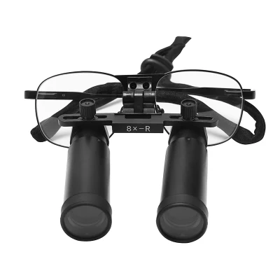 8X Magnifying Metal Loupe Dental Surgical Loupes Dental Medical Binocular Unit