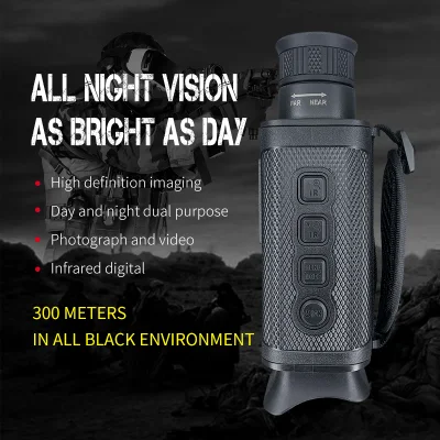 Night Hunting Digital Instrument Infrared Digital Zoom 8X Night Vision Monocular Telescope