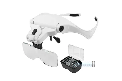 9892b2c USB Charging LED Lamp Headband Repair Magnifying Glass