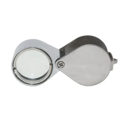 Folding Jewllery Loupe Portable Magnifying Glass Pocket Size Lovely Jewllery Magnifier Glasses 10X 20X 30X Magnification Metal
