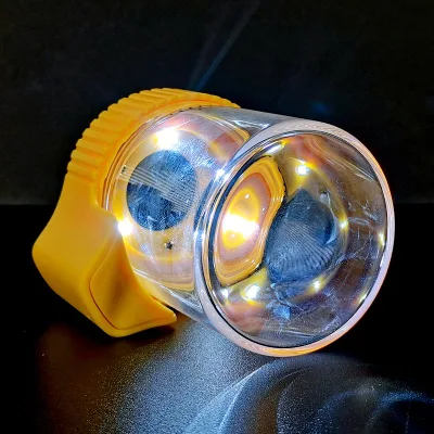 155ml Borosilicate Stash Herb Mag Container Glass Magnifying Light Jar with Uab Charge