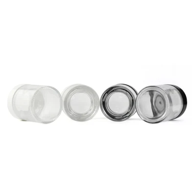 Child Proof Magnifying Glass Jar 2oz 3oz 4oz Jar for Packaging Dry Flowers