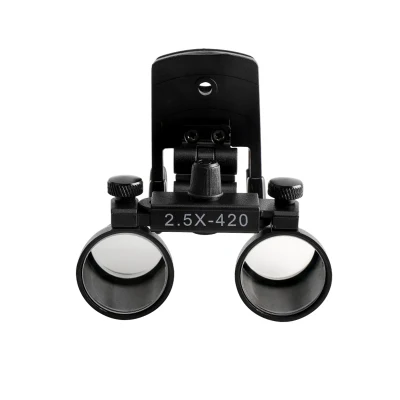 2.5X Plastic Clip on Magnifier Dental Loops Binocular Medical Surgical Loupes