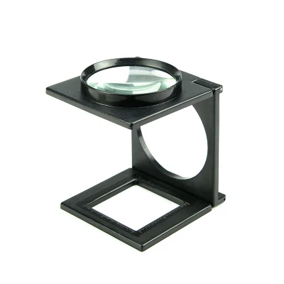 Foldable Scale Magnifier Printing Fabric Lupa Acrylic Lenses Magnifying Glass