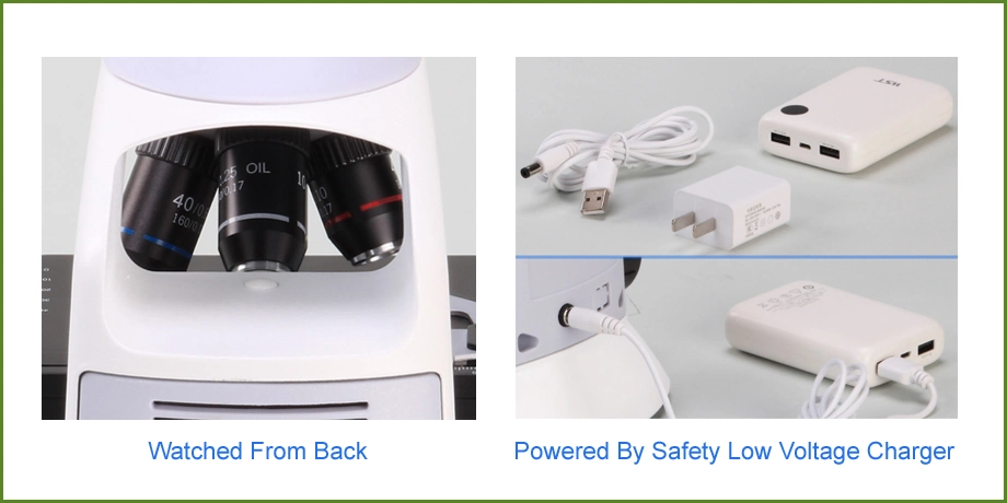 Lab Instrument Thrinocular Microscope with Abbe Condenser