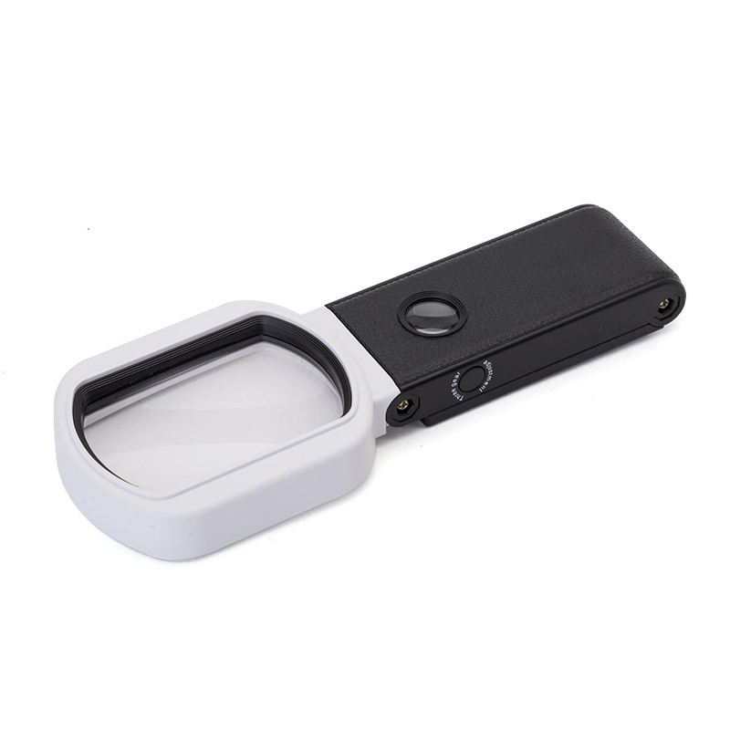 Multifunction Handheld Magnifier with LED and UV Light High Magnification with Scale on Stand Magnifying Glass