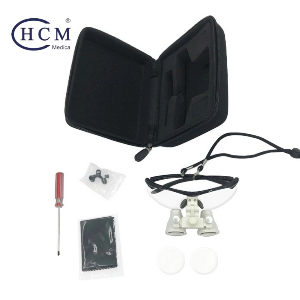 Clinic Neurosurgery Suppliers Dental LED Surgical Loupes 3.5X Headlight Magnifier Magnifying Glasses