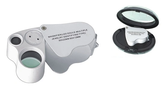 LED Illuminated Dual Lens Geographic/ Jewelers Magnifier (BM-MG6051)