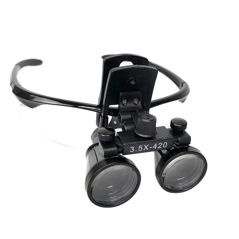 Dental Clip-on Binocular Loupes 3.5X-420mm Dental Ent Surgical Medical Magnifying Glass