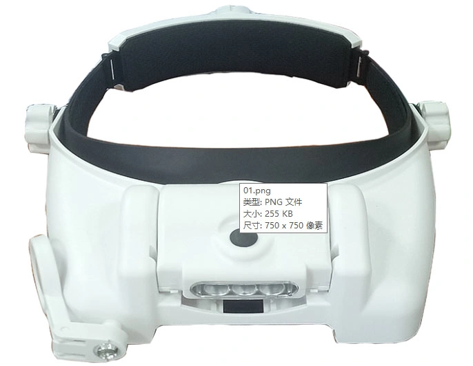 3 LED 1X 1.5X 2.0X 2.5X 3.5X 8X Adjustable Helmet Magnifier
