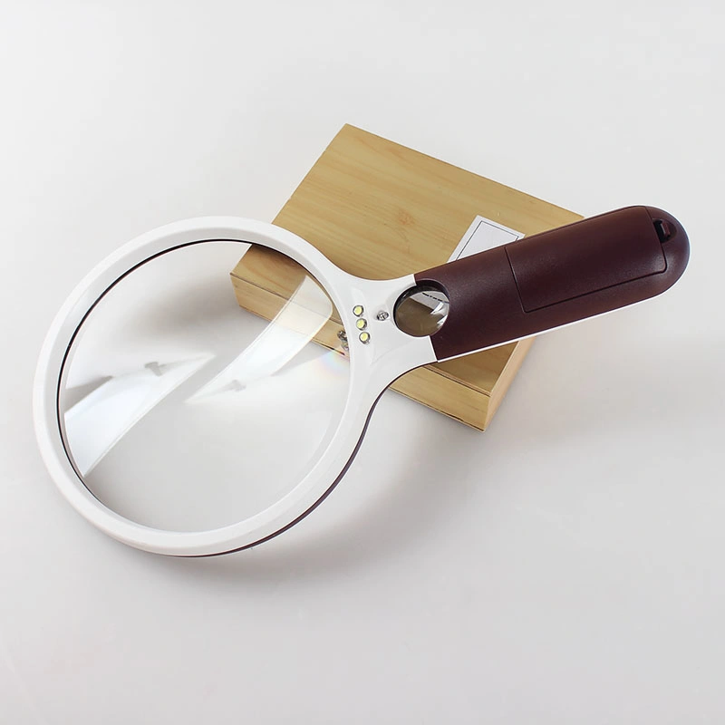 4 LED Handheld Magnifying Glass with Dual Glass Magnifier (BM-MG4185)