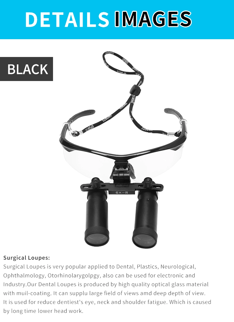 6X Medical Professional Dental Loupe Surgical Binocular Ent Kepler Optical Magnifier