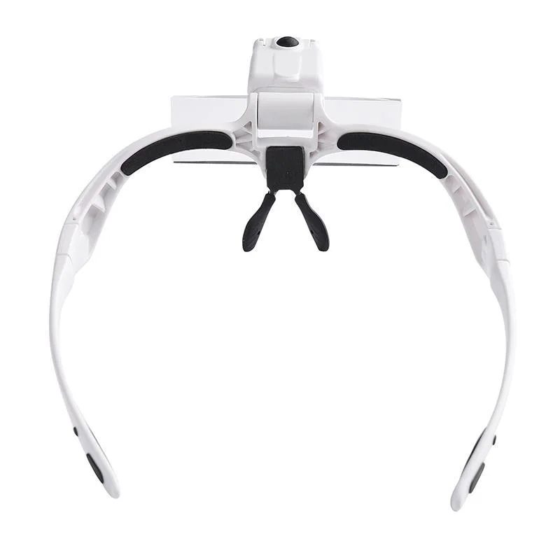 Hands Free Magnifier Portable Magnifying Glass Head Visor Lightweight LED Rechargeable Eye Glasses