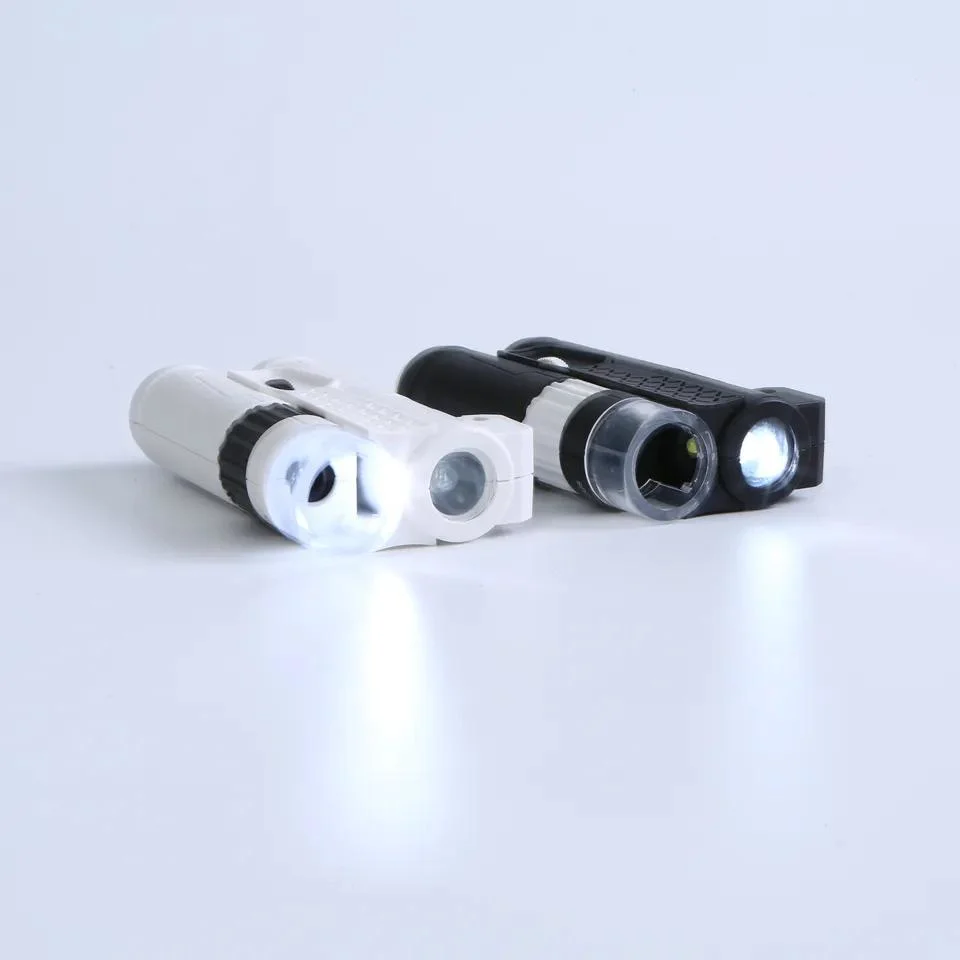 40X High Power Illuminated Mini Pocket Microscope Phone Magnifier with LED (BM-MG8094B)