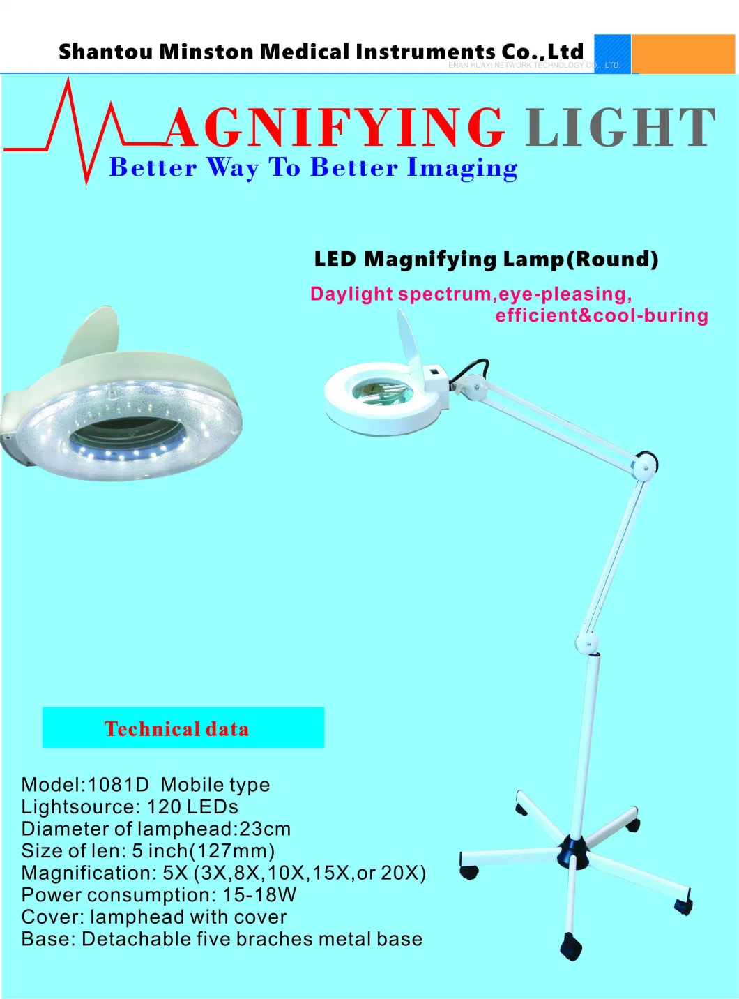 The Competitive LED Magnifier Lamp/ Magnifing Light Ks-1081d Mobile