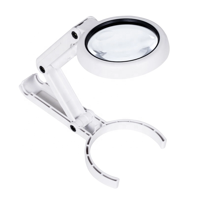 LED Magnifying Glass USB Hands Free 5X 11X for Reading