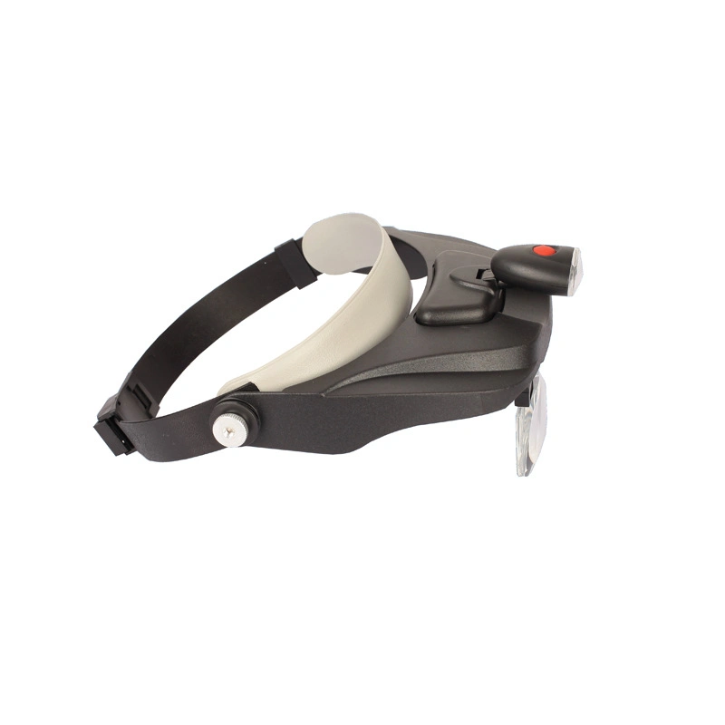 Headband LED Lighted Magnifier Helmet Magnifying Glass with 4 Different Lenses 1.2X, 1.8X, 2.5X, 3.5X