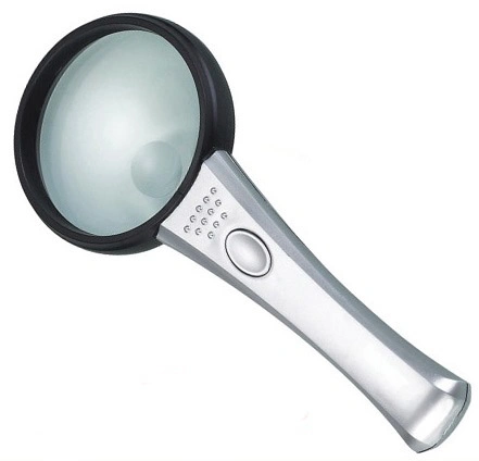 3.5X, 12X Plastic Handheld LED Magnifier for Reading (BM-MG4008)