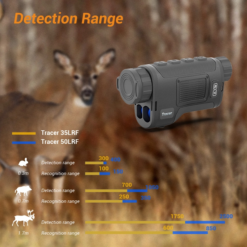 China Manufacture Direct Supply Optical Instruments Thermal Vision Scope with Big Magnification with Rangefinder