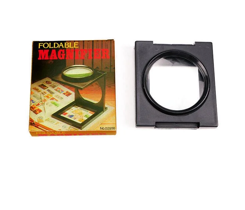 Foldable Scale Magnifier Printing Fabric Lupa Acrylic Lenses Magnifying Glass