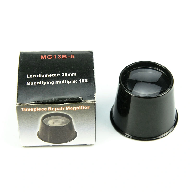 10X Plastic Watch Repair Loupe Monocular Eye Loupe for Watchmaker Magnifier