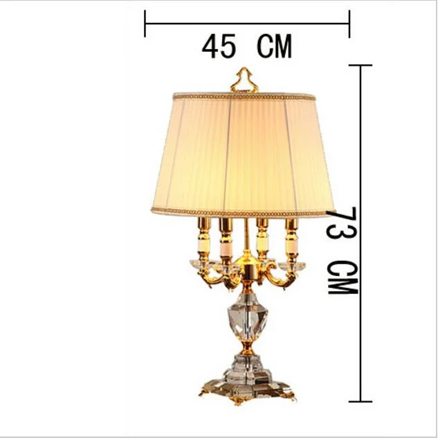 Modern Crystal Lamp Lighting Bedroom Bedside Lamp Luxury Fashion Crystal Table Lamp (WH-MTB-122)