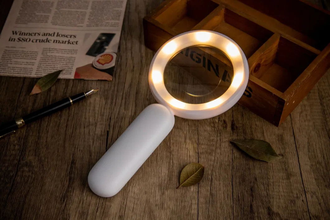 21 LED Handheld Magnifier Reading Lens Magnifying Glass