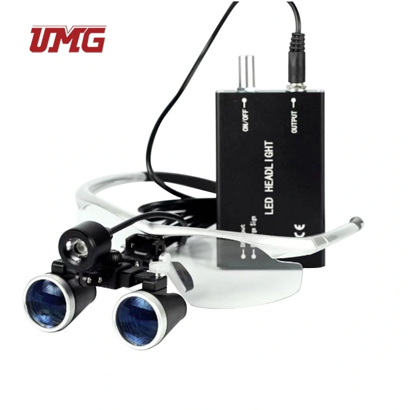 3.5X 420mm Glass Surgical Dental Loupes with LED