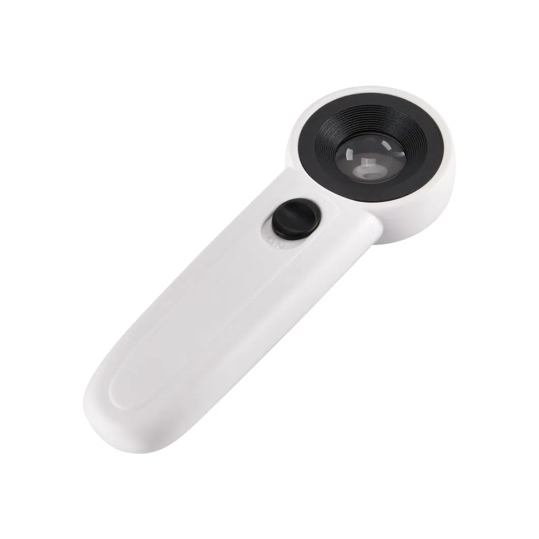 20X Reading Handheld Portable Magnifier with Two Levels Brightness LED Lights (BM-MG4210)