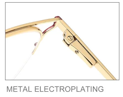 2024 Metal Half Rim with Spring Optical Frames