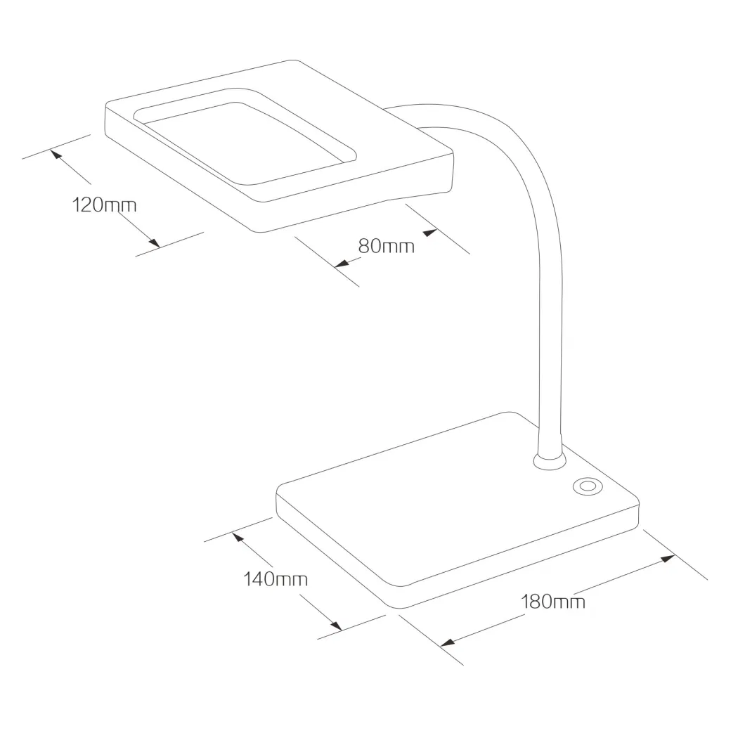 New Magnifier Lamp LED Working Lamp Dimmable LED Table Magnifying Lamp&#160;