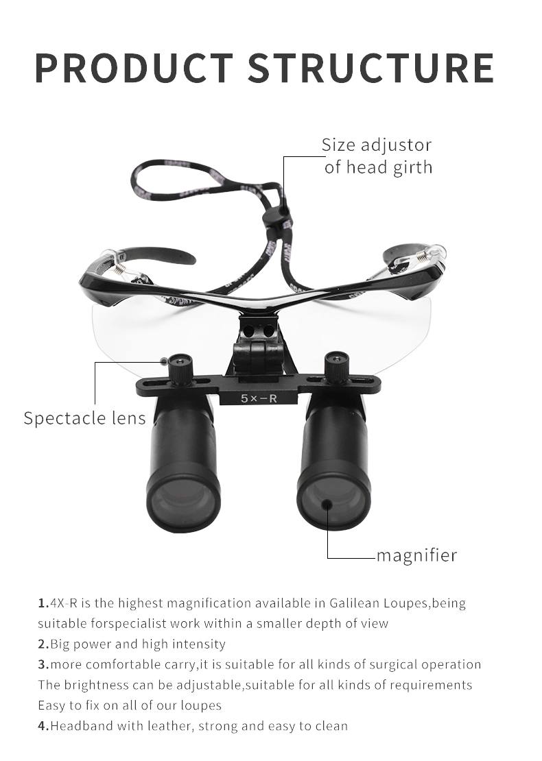 Dental Loupe 5X Binocular Lab Medical Ent Loupe Magnification Magnifier Surgical Equipment