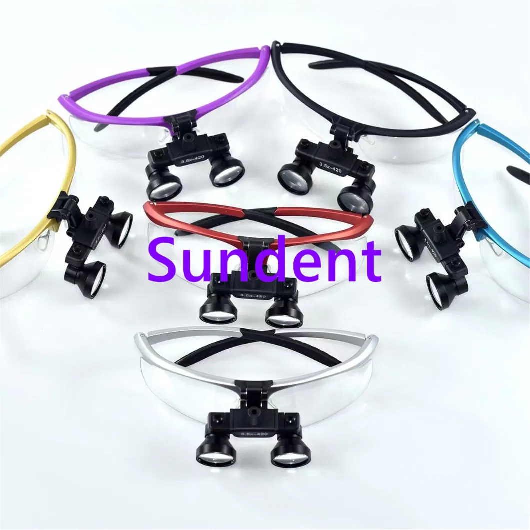 Dental Lab Equipment Dental Surgical Loupe LED Light 2.5X-3.5X Magnifying Glass