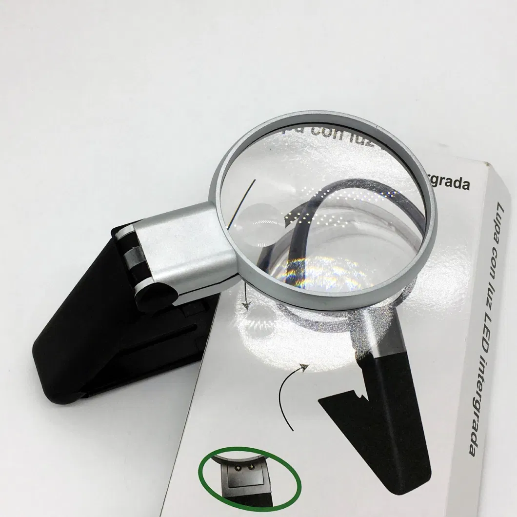 90mm Magnifying Glass Folding Magnifier for Reading, Inspection, Exploring, Repair