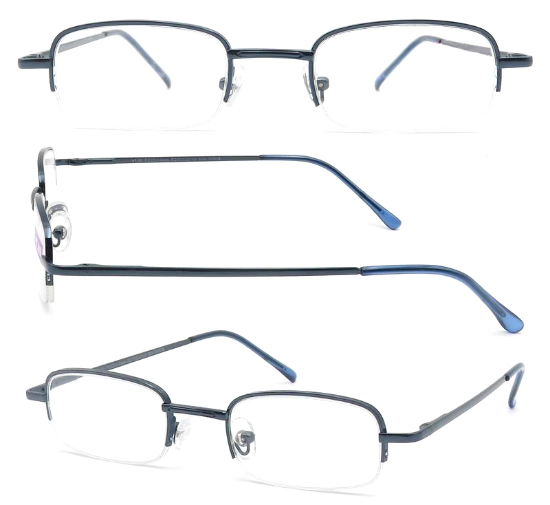 New Trend Metal Optical Glasses Facinnable Eyeglass Wholesale Spectacle Half Reading Glasses Frame Eyewear