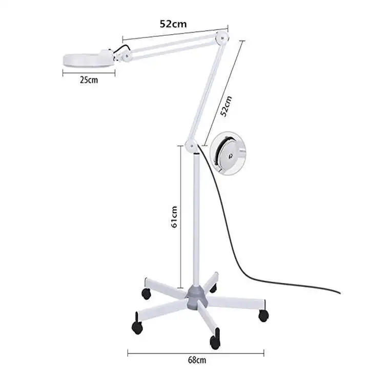 LED Magnifying Lamp LED Light Magnifying Glass with Light Lighted Magnifier for Beauty Salon