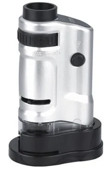 20X-40X LED Illuminated Pocket Microscope Magnifying Glass (BM-MG8010)