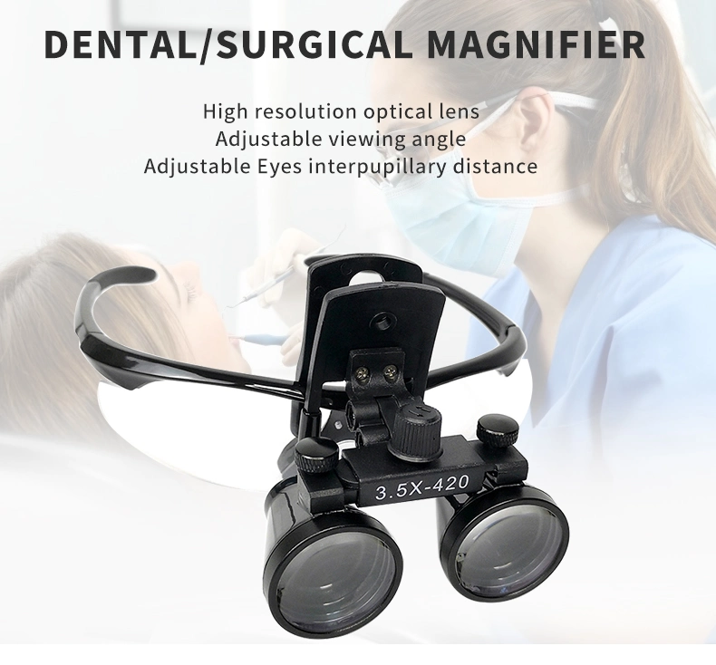 Dental Products Magnifying 3.5X Plastic Clip Loupe with Long Working Distance