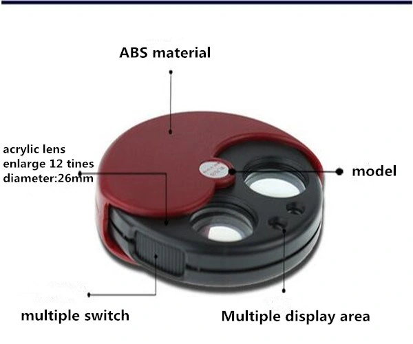 Mini Foldable Portable Pocket Magnifying Glass (EGS-17140)