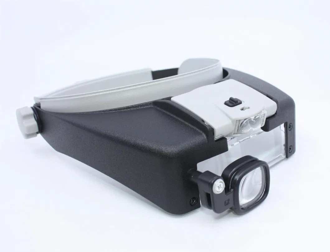 2LED Head Magnifier 2 Lens Head Wearing Magnifier Reading Magnifying Glass