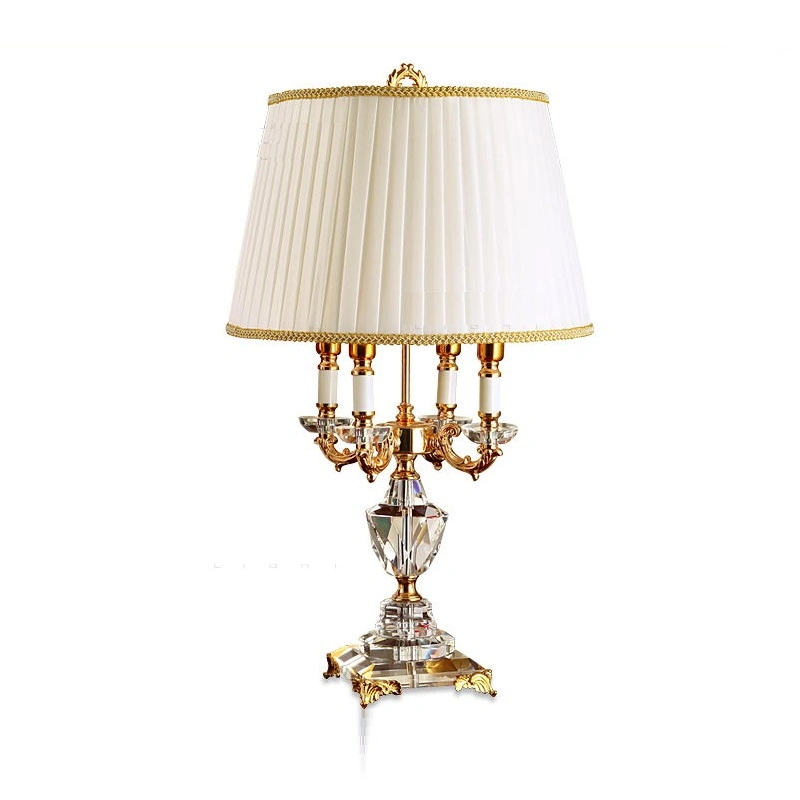 Modern Crystal Lamp Lighting Bedroom Bedside Lamp Luxury Fashion Crystal Table Lamp (WH-MTB-122)