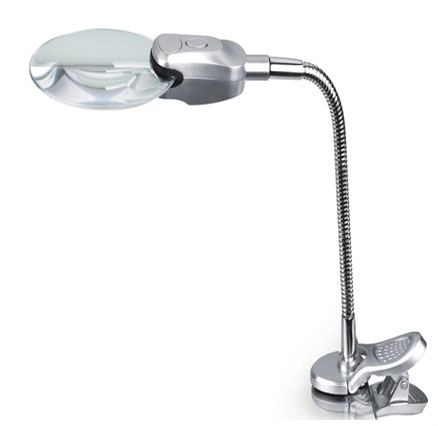 Desktop Clip Gooseneck LED Rimless Magnifier Lamp (BM-MG2013)