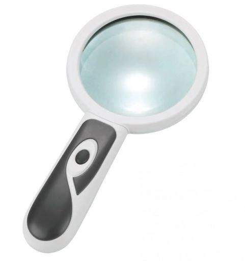 Hot Selling LED Handheld Magnifier Illuminated Magnifying Glass for Reading