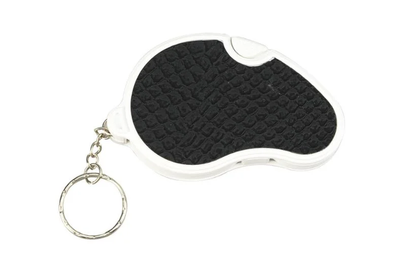 LED Light Rotatable Keychain Jewelry Loupe Magnifying Glass