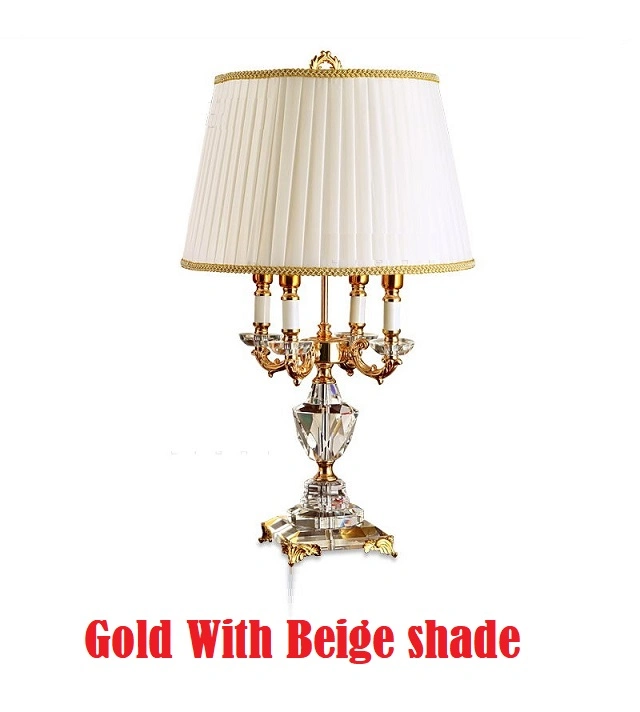 Modern Crystal Lamp Lighting Bedroom Bedside Lamp Luxury Fashion Crystal Table Lamp (WH-MTB-122)